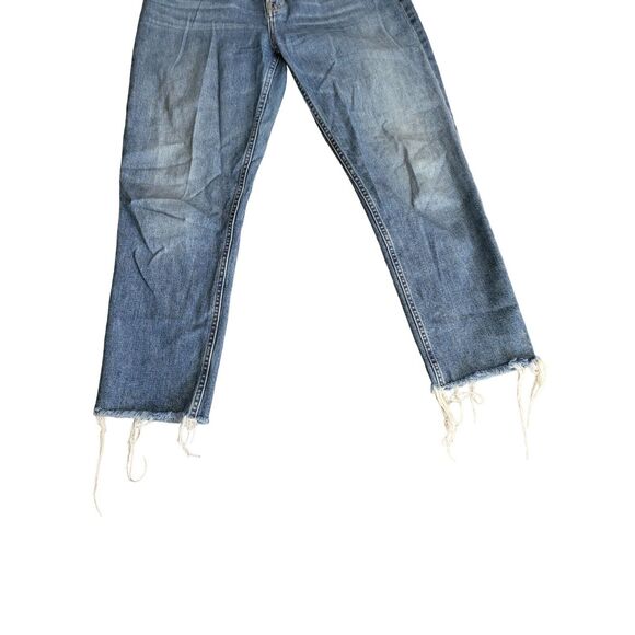 Everlane The Cheecky Jean Womens 30 Crop Raw Hem Straight Leg Medium Wash - Picture 3 of 6